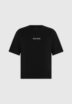 TS001 - Unisex Signature Relaxed Fit Cotton T-Shirt - Black