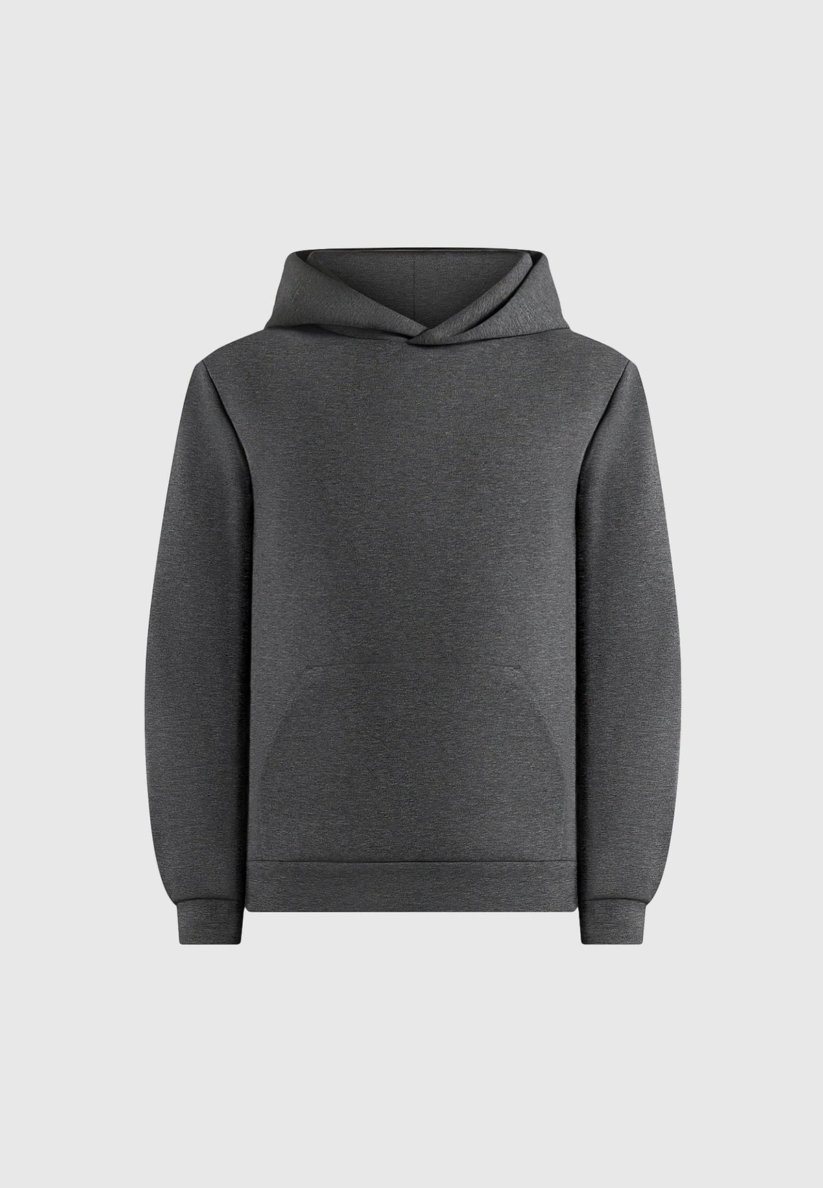 JS007 - Neoprene Minimal Regular Fit Hoodie - Charcoal Grey