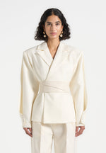 marie-twist-sleeve-tailored-blazer-with-belt-off-white