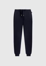 Dion - Neoprene Minimal Tapered Fit Cuffed Joggers - Navy