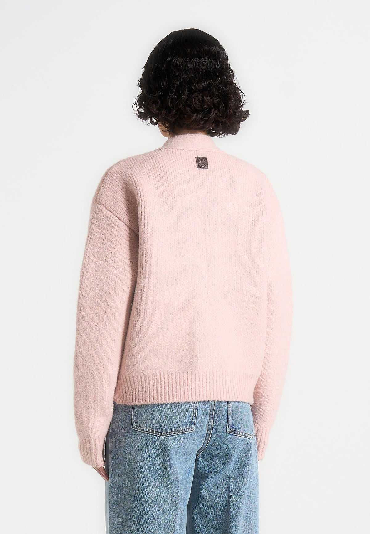 charlie-unisex-knitted-cardigan-pale-pink