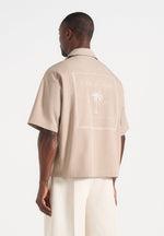 Alexis - Unisex Cote d'Azur Boxy Shirt - Beige