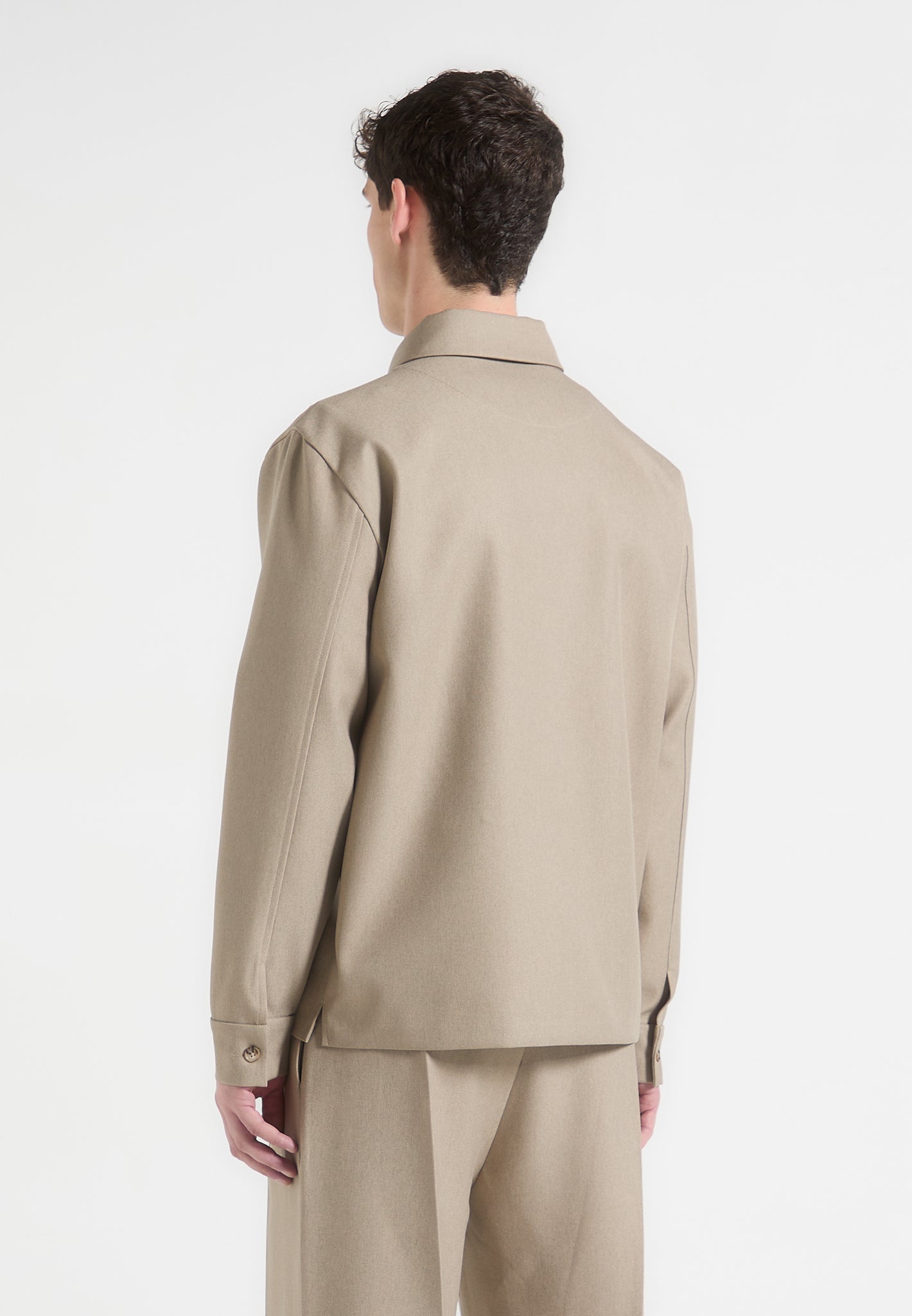 Valentin - Tailored Overshirt - Beige