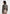 Cosette - Herringbone Wool Lapel Bomber Jacket - Grey