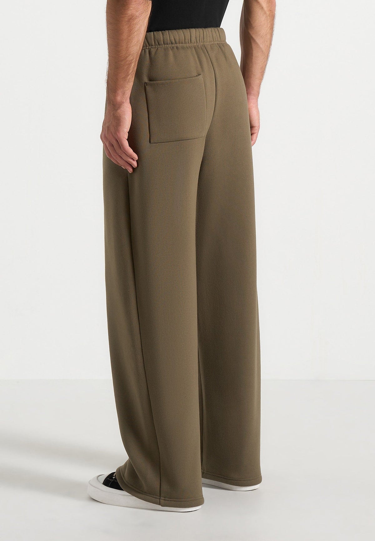 JS003 - Unisex Signature Wide Leg Joggers - Olive