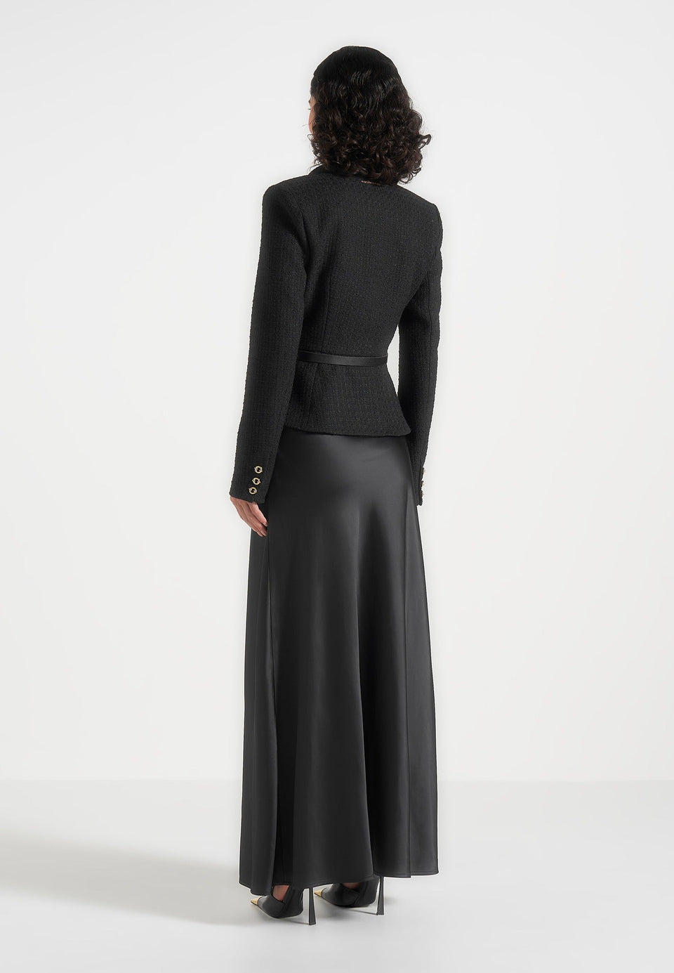 grace-boucle-and-satin-belted-blazer-maxi-dress-black