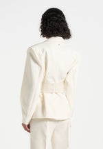 marie-twist-sleeve-tailored-blazer-with-belt-off-white