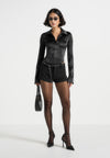 elina-tweed-mini-shorts-black