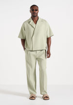 Pierre - Twin Pleat Tailored Pants - Sage