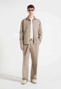 Valentin - Tailored Overshirt - Beige