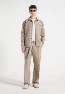 Valentin - Tailored Overshirt - Beige