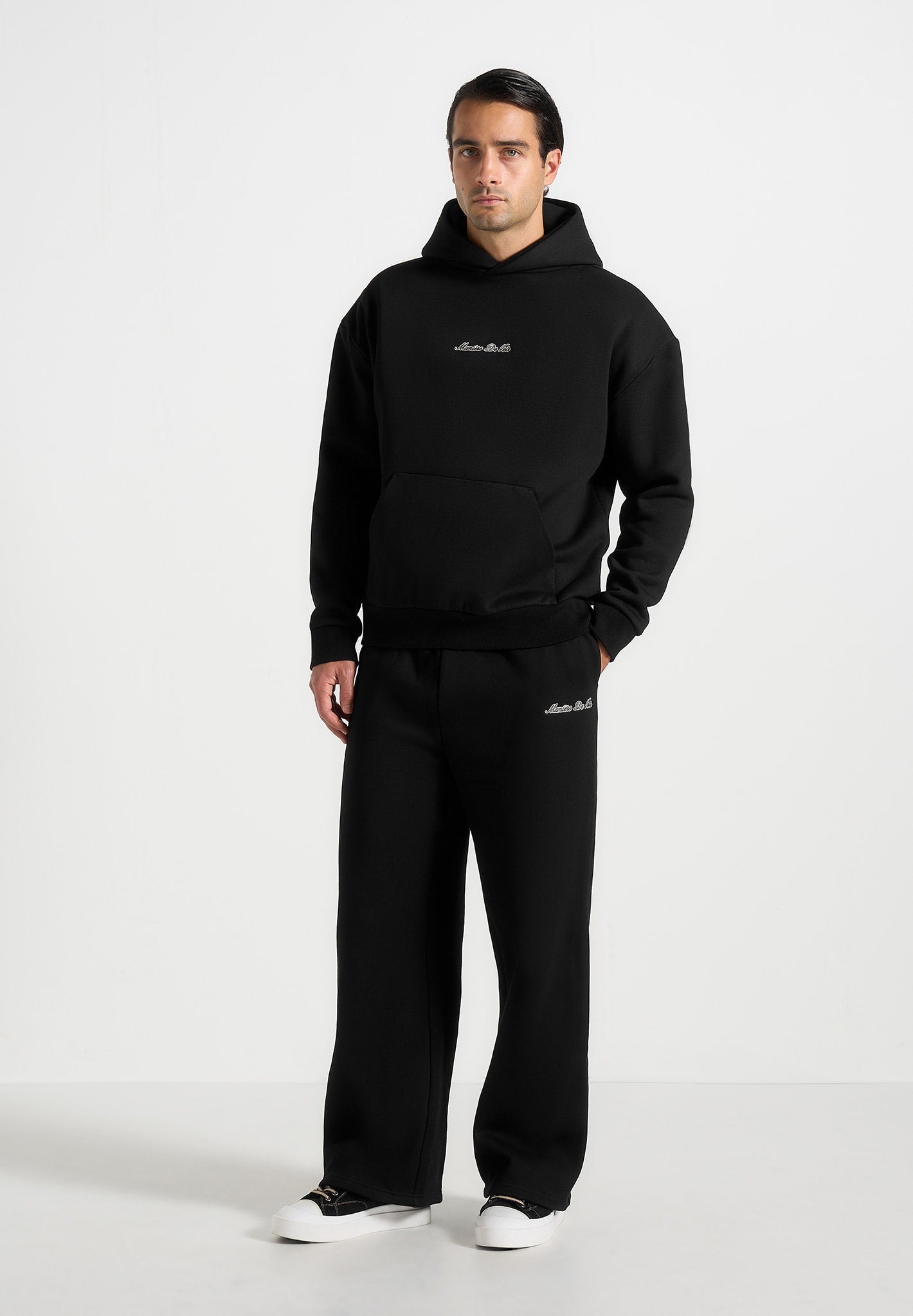 JS001 - Unisex Signature Relaxed Fit Hoodie - Black
