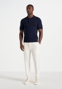 Hubert - Slim Fit Tailored Pants - Off White