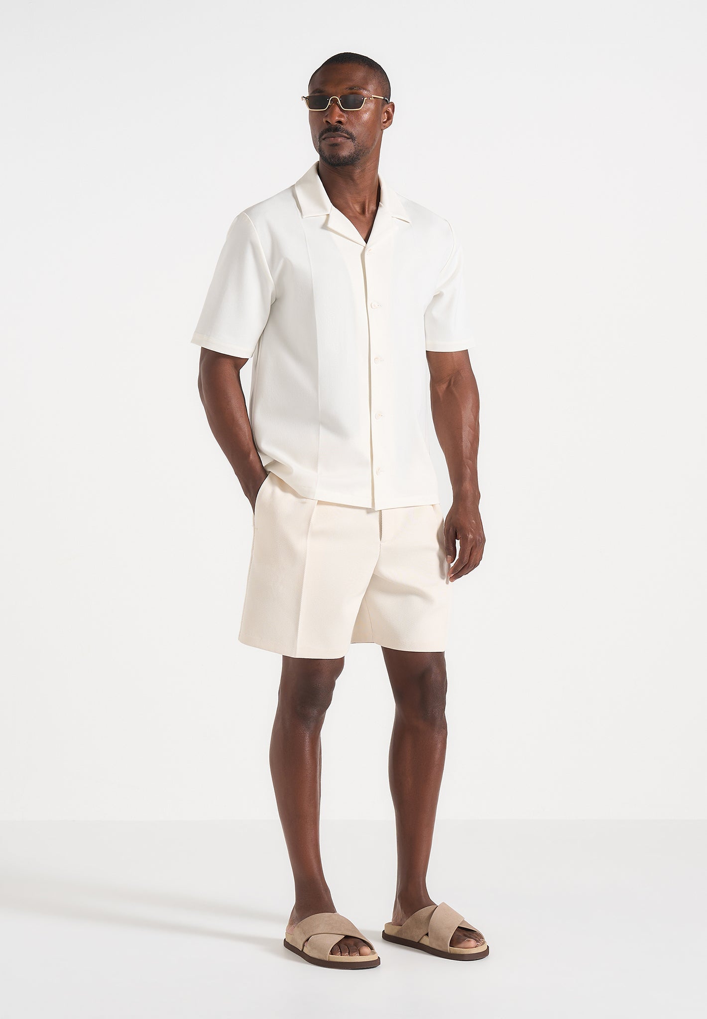 Felix - Tailored Shirt With Crease - White 