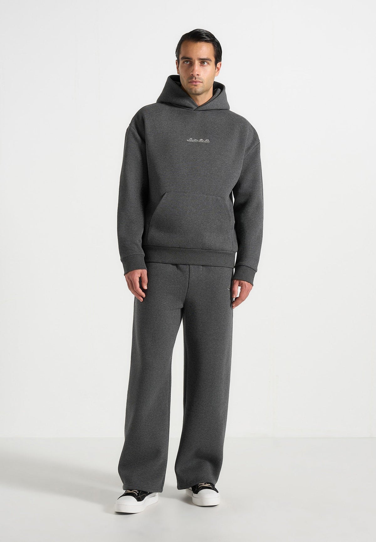 JS001 - Unisex Signature Relaxed Fit Hoodie - Charcoal Grey