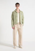michel-suede-jacket-with-revere-collar-sage