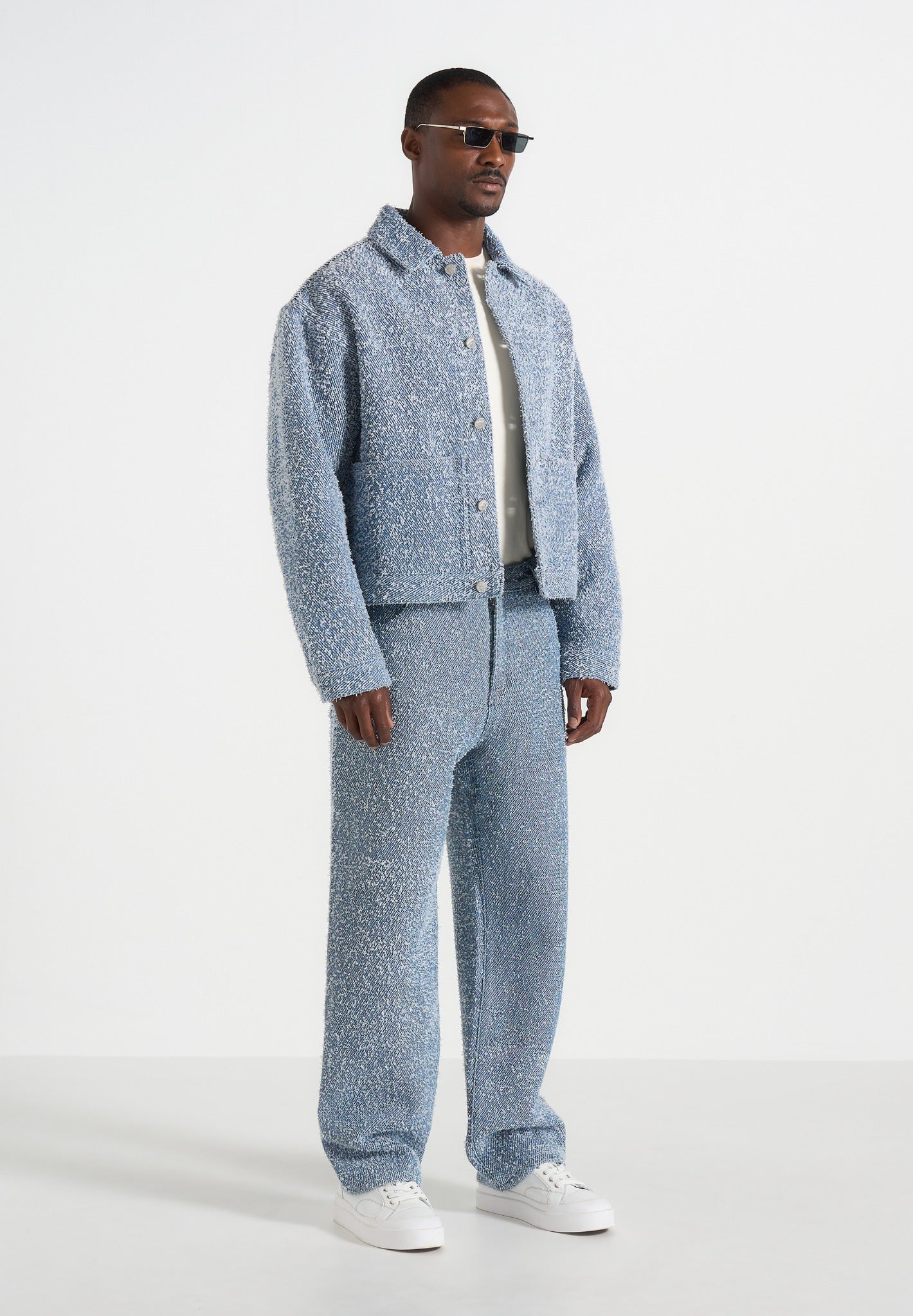 Arnault - Boucle Denim Relaxed Fit Jeans - Blue 