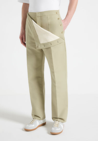 Henri - Foldover Pants - Sage