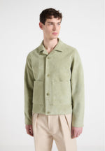 michel-suede-jacket-with-revere-collar-sage