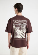 The Scream - Cotton T-Shirt - Brown
