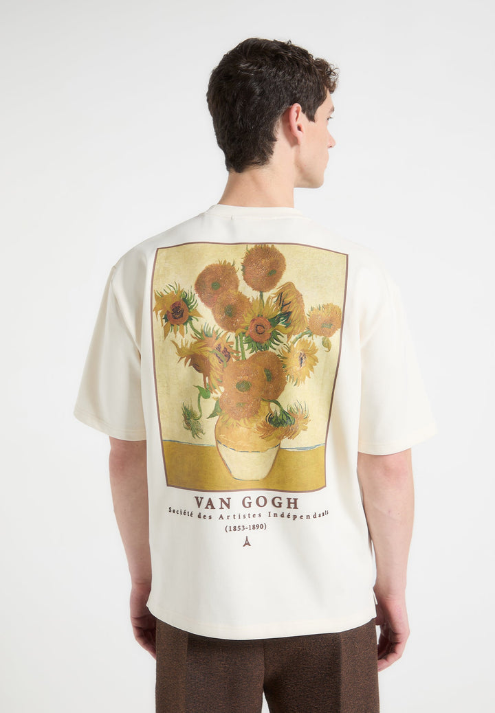 Van Gogh Sunflowers T-Shirt - Cream