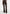 Ambre - Leather Lace Up Flared Pants - Brown