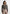 Cosette - Herringbone Wool Lapel Bomber Jacket - Grey