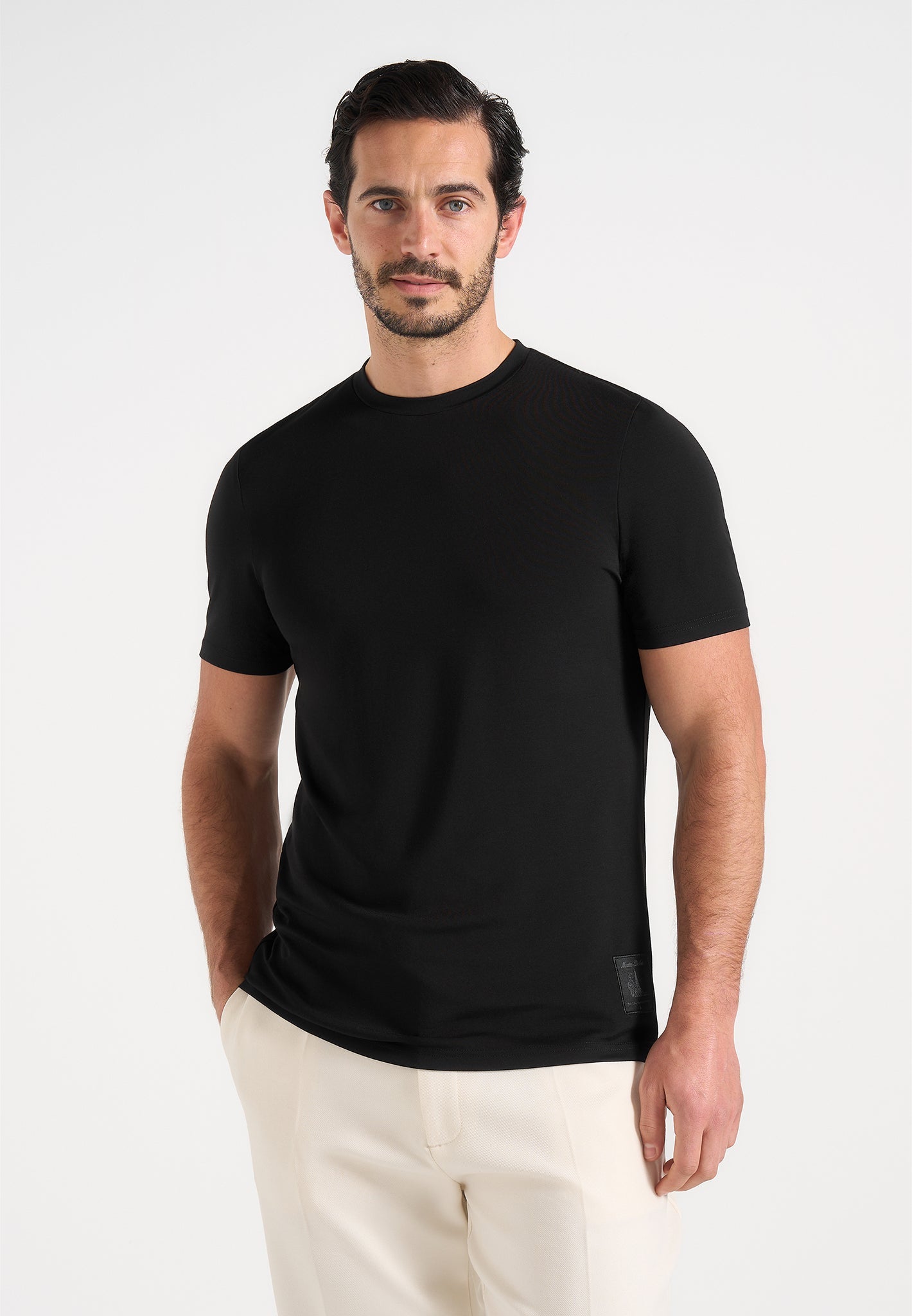 TS003 - Fitted Luxe T-Shirt - Black 