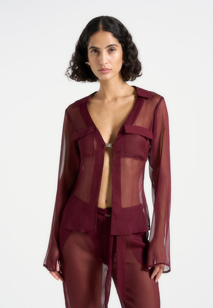 sheer-shirt-with-clasp-wine-red