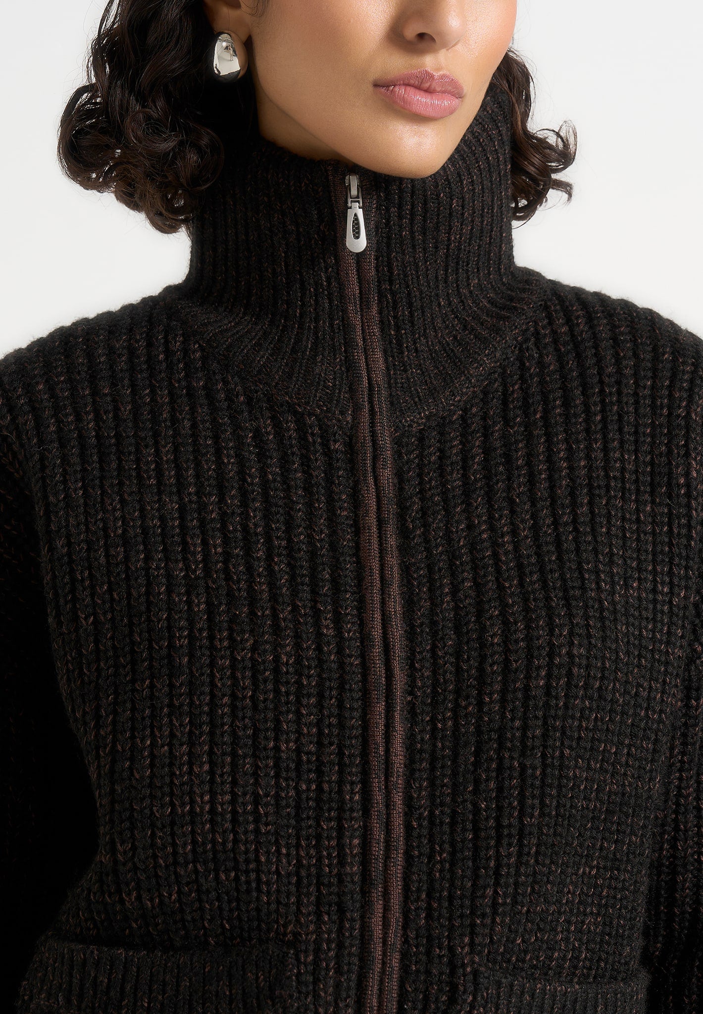 jamie-unisex-speckled-wool-zip-through-jacket-black