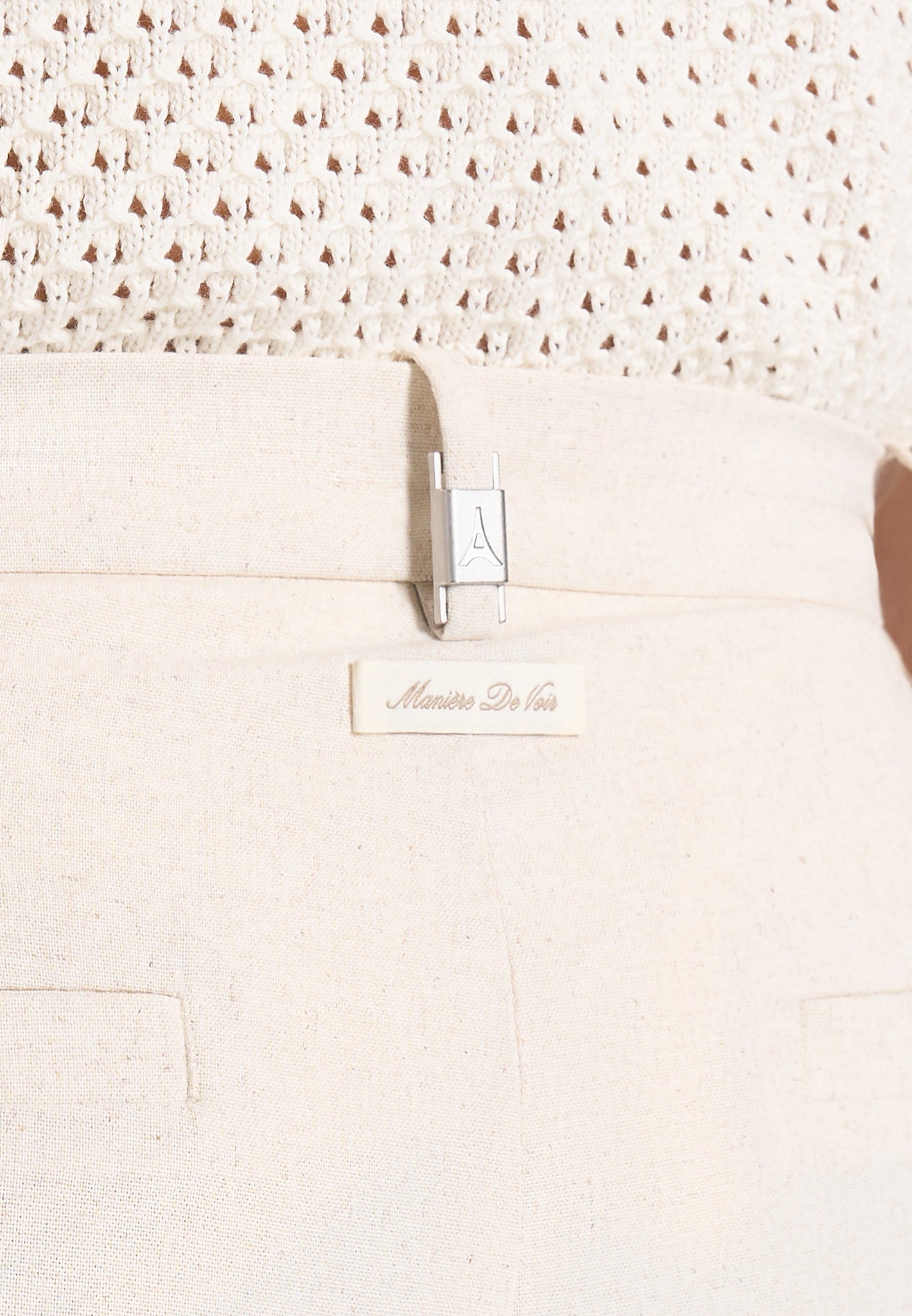 Dorian - Pleated Linen Pants - Natural