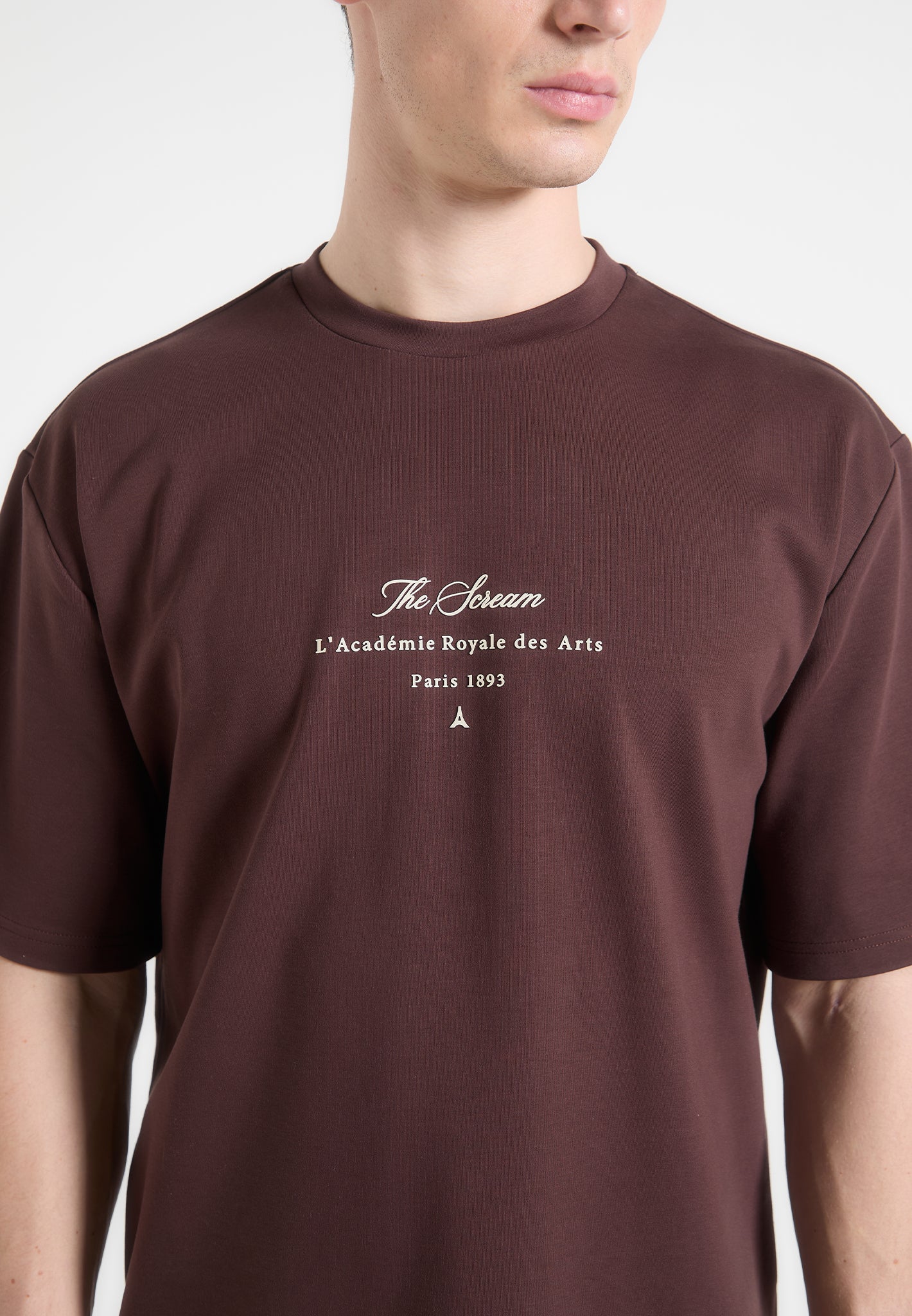 The Scream - Cotton T-Shirt - Brown