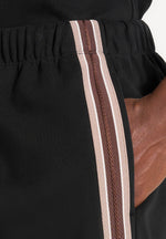 Taylor - Taped Cotton Shorts - Black