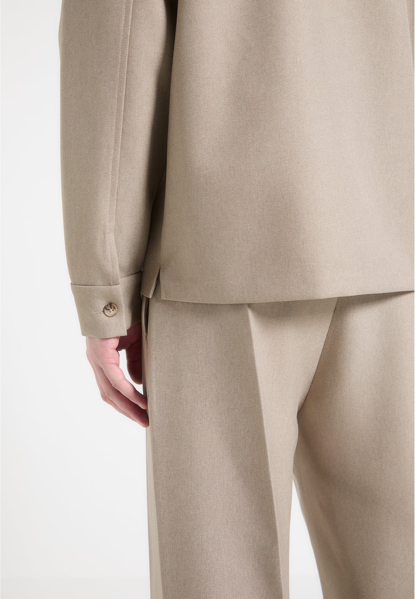 Valentin - Tailored Overshirt - Beige