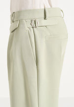 Pierre - Twin Pleat Tailored Pants - Sage