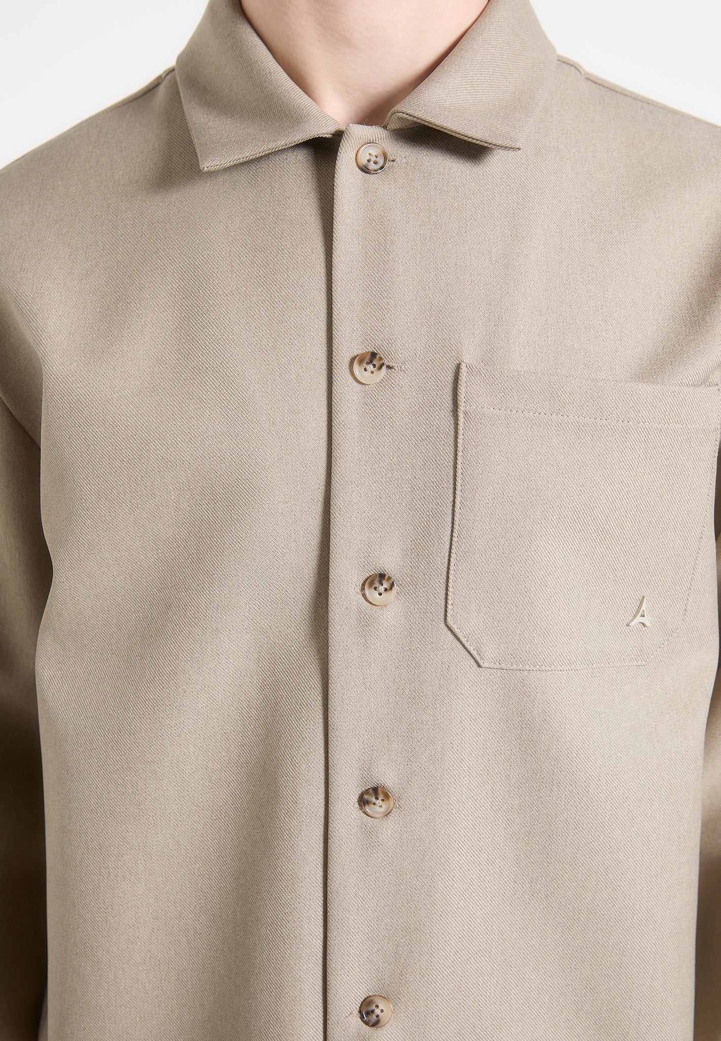 Valentin - Tailored Overshirt - Beige