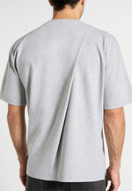 hugo-relaxed-fit-t-shirt-with-pleat-grey
