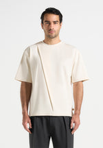 hugo-relaxed-fit-cotton-t-shirt-with-pleat-cream