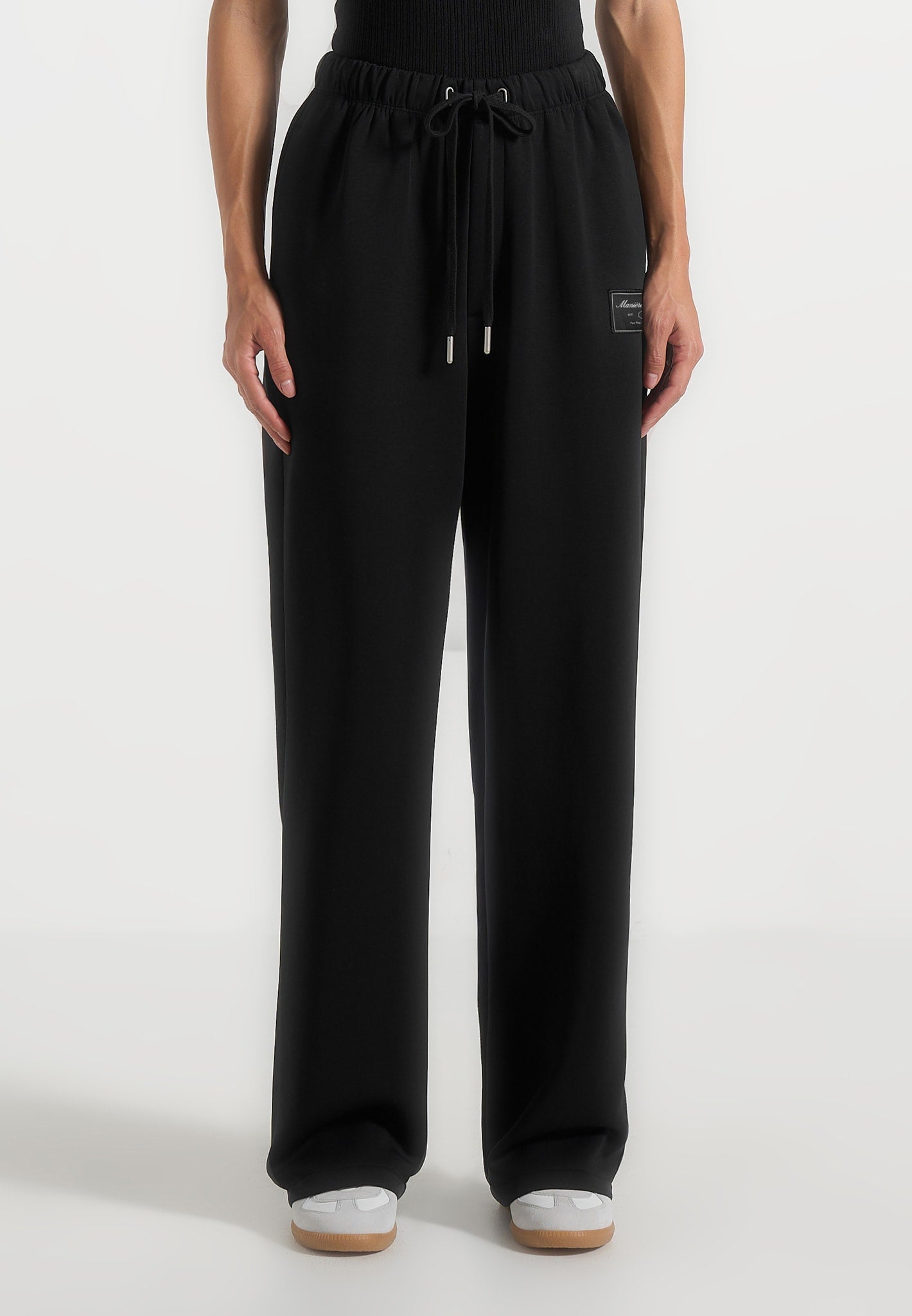 Avery - Unisex Neoprene Relaxed fit Joggers - Black