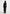 Esma - Suede Asymmetric Coat with Cinch Belt - Black