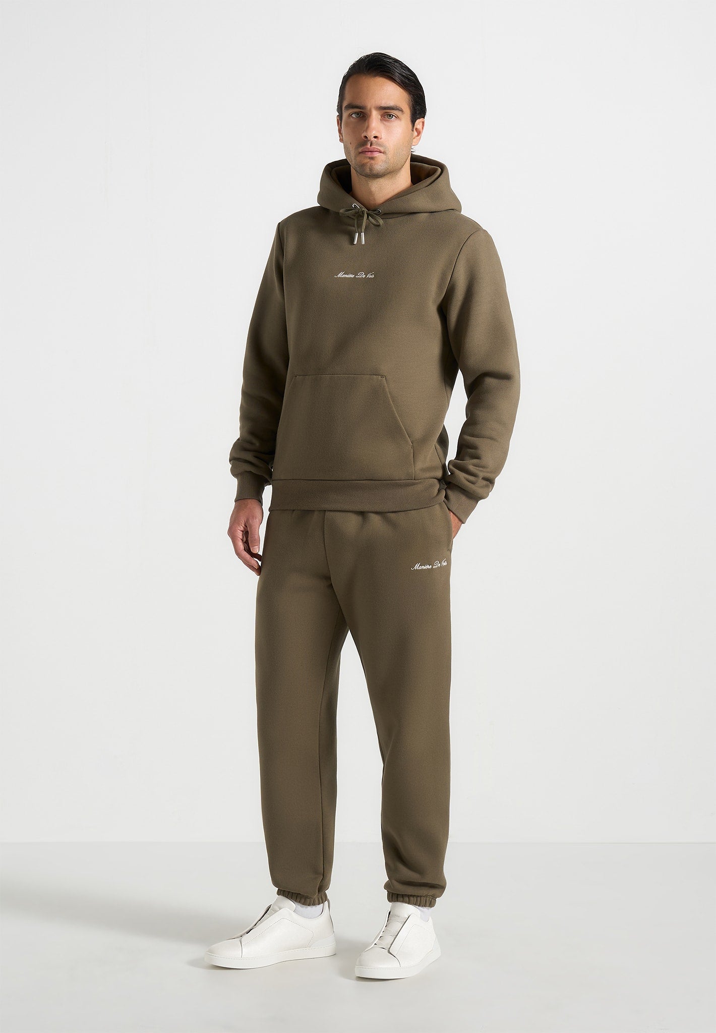 JS005 - Signature Regular Fit Cuffed Joggers - Olive