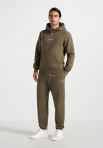JS005 - Signature Regular Fit Cuffed Joggers - Olive