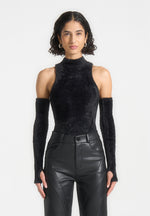 fuzzy-high-neck-bodysuit-with-sleeves-black