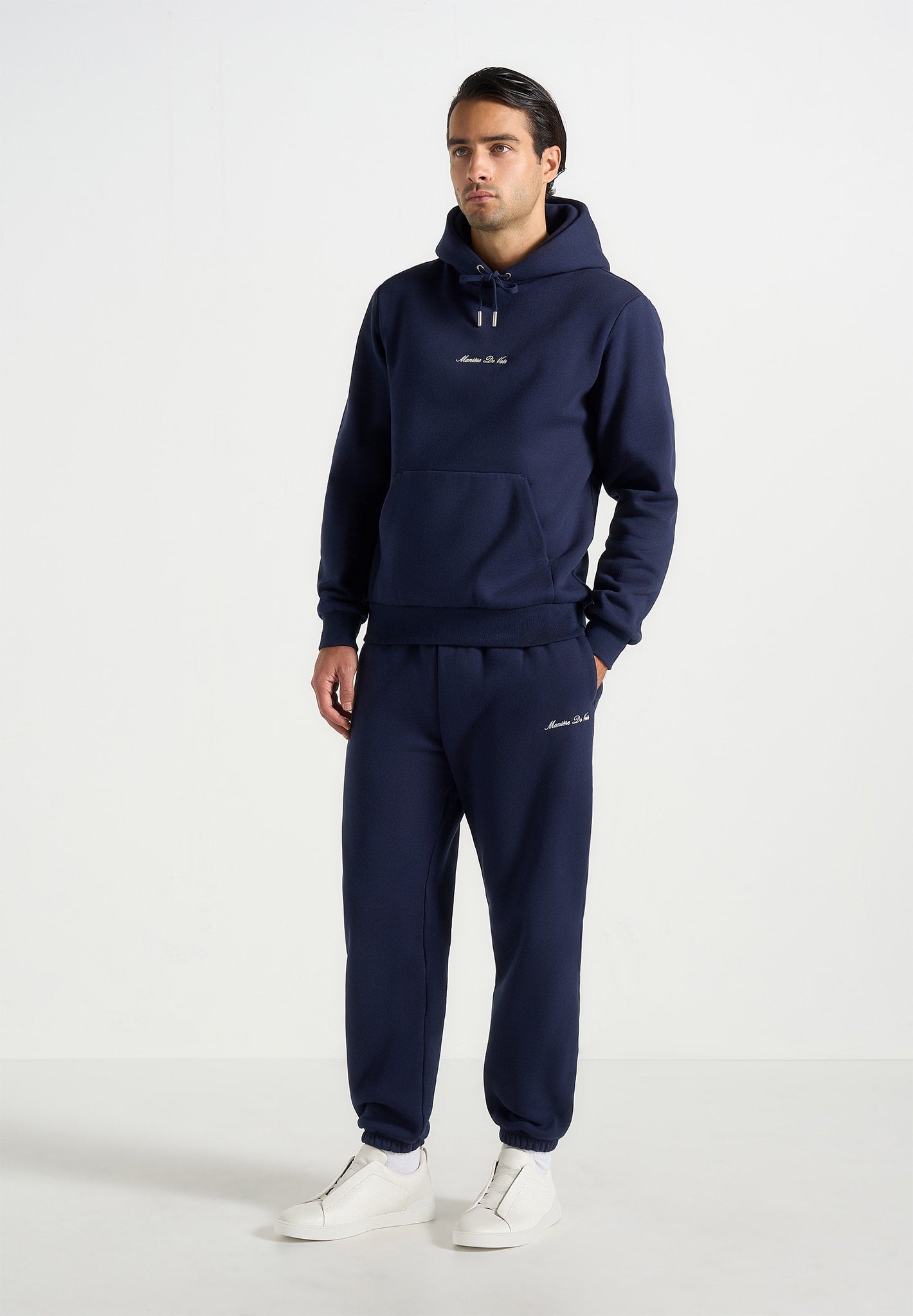 Alistair - Signature Regular Fit Cuffed Joggers - Navy 