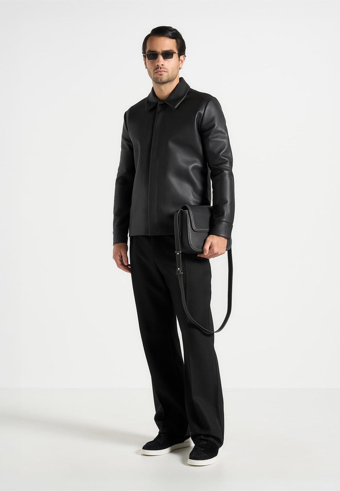minimal-leather-shirt-black