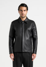 minimal-leather-shirt-black