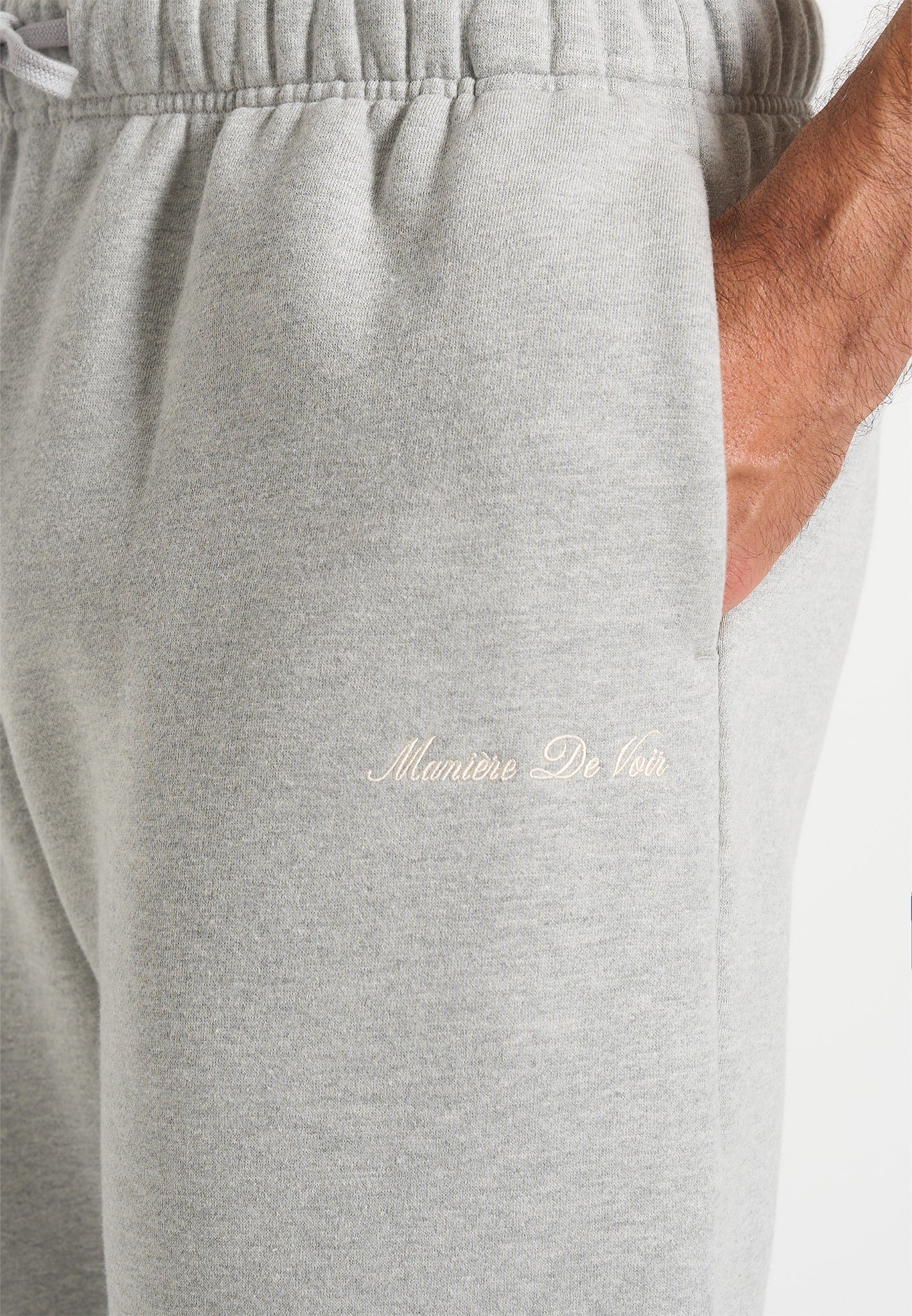 JS005 - Signature Regular Fit Cuffed Joggers - Marl Grey