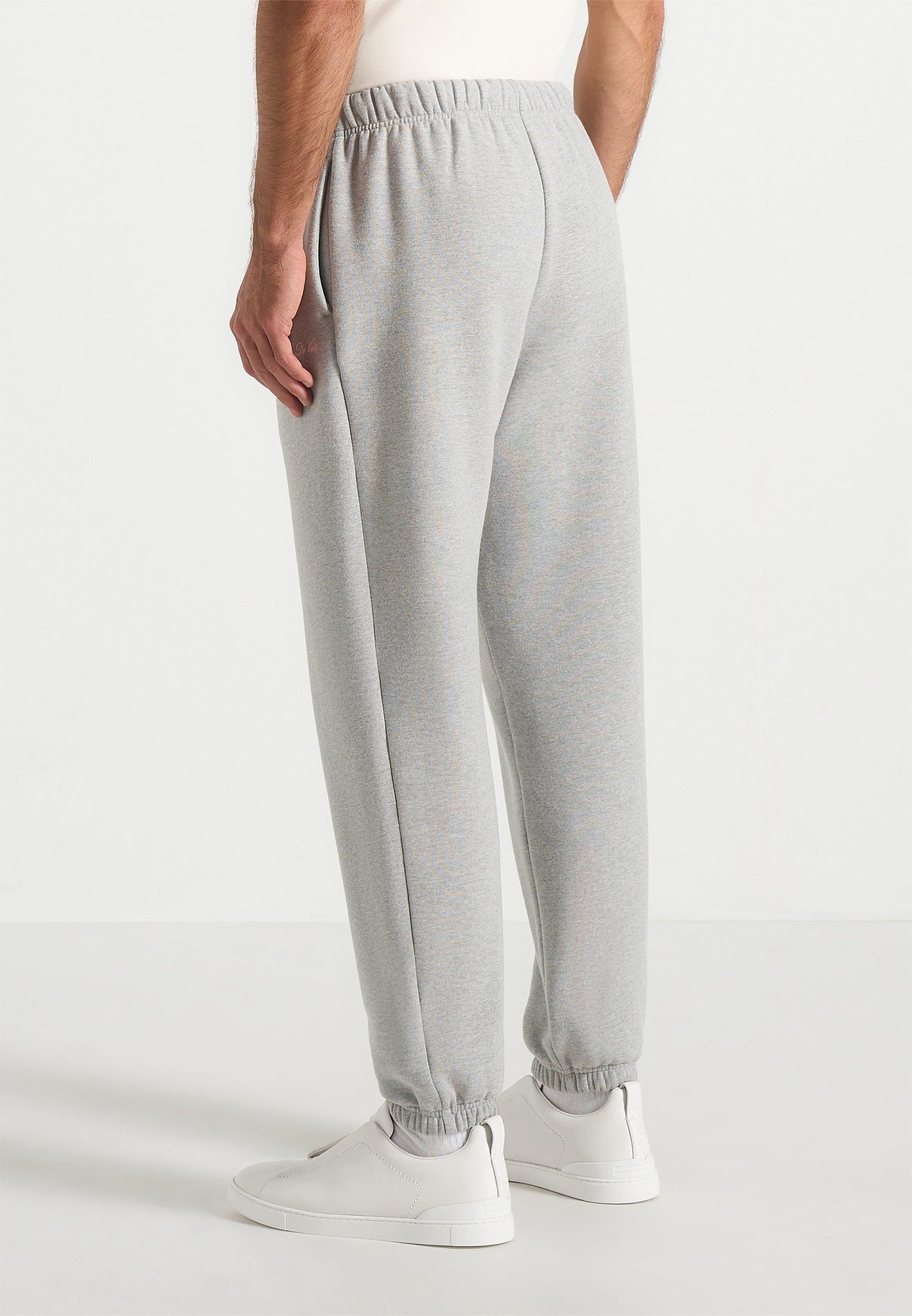 JS005 - Signature Regular Fit Cuffed Joggers - Marl Grey