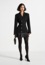 nicole-tailored-cinch-blazer-dress-with-pleats-black