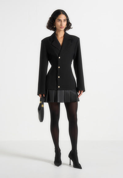 nicole-tailored-cinch-blazer-dress-with-pleats-black